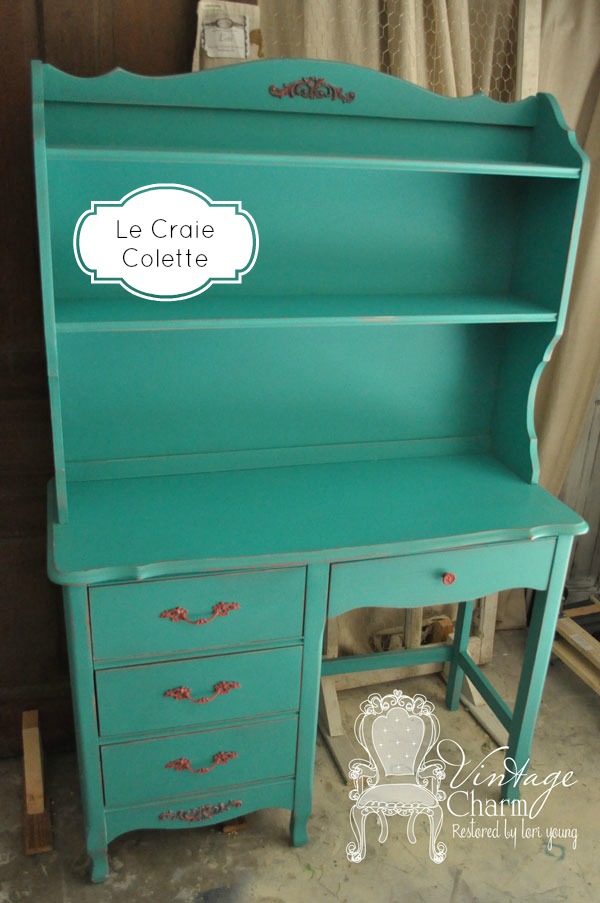 Le Craie Colette & Dixie Rose French Desk by Vintage Charm Restored