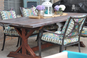 diy outdoor farmhouse table
