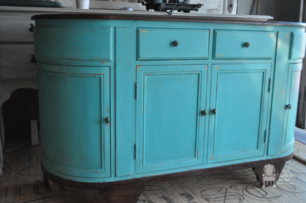turquoise-painted-buffet