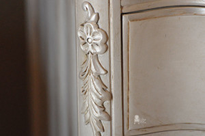 Painted French Provincial Triple Dresser
