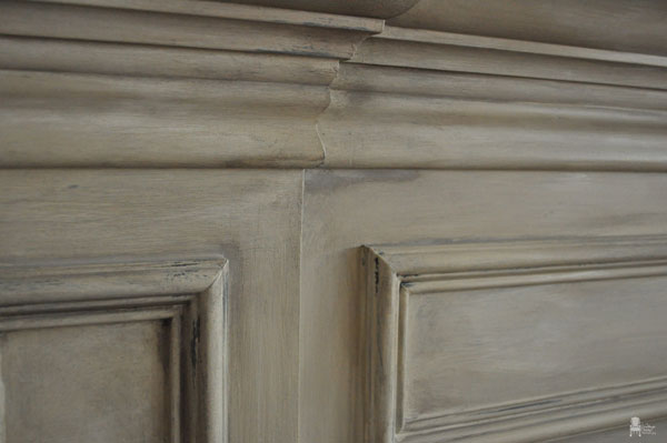 chalk paint fireplace mantel by vintage charm restored