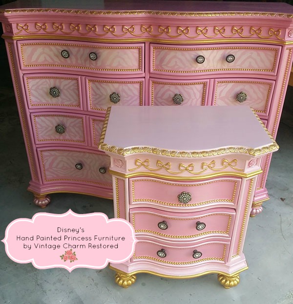 Hand Painted Princess Furniture, Disney Princess Dresser Handles